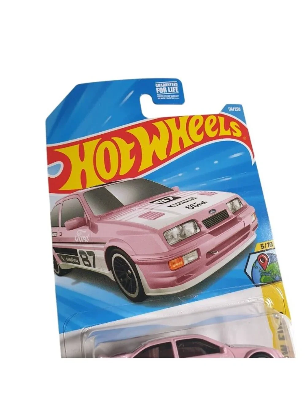 Hot Wheels 87 Ford Sierra Cosworth Pink HW Euro Mattel Collectible Diecast Gift